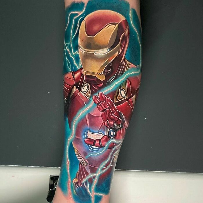 spiderman world's coolest superhero tattoo