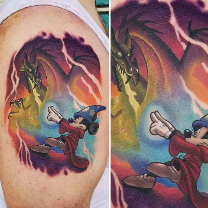 Disney Fantasia Tattoo! Done By Steve At Modern Moose Studios In Florida