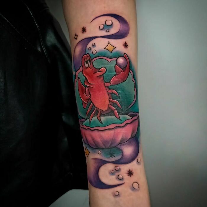 Tattoo Inspired By The Little Mermaid