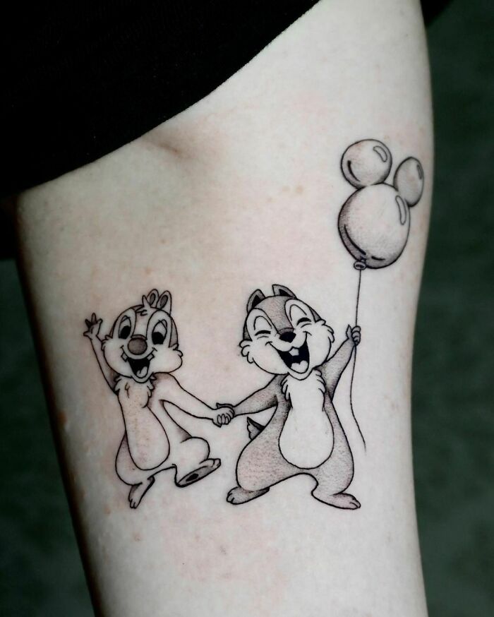 Chip and Dale  Bff tattoos Disney tattoos Tattoos