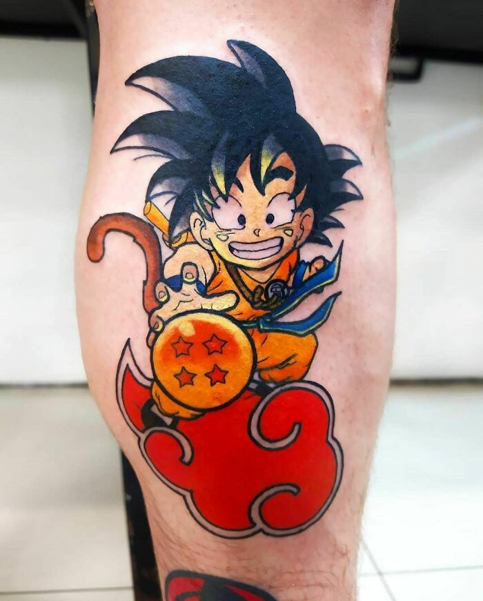 Goku From Dragon Ball Tattoo