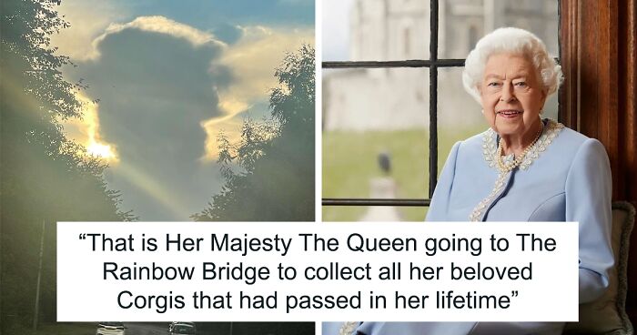 Weather Shifts After Queen Elizabeth’s Passing, Leading To Rainbows And Queen-Shaped Cloud Formations