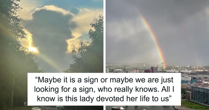 Hours After Queen Elizabeth Passed, British Skies Were Full Of Rainbows And Clouds Resembling The Queen