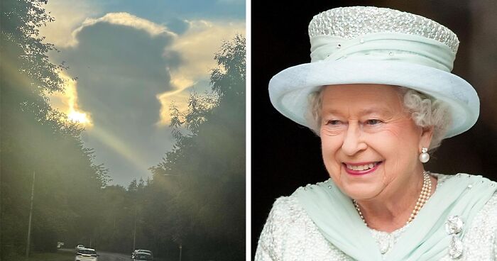 Hours After Queen Elizabeth Passed, British Skies Were Full Of Rainbows And Clouds Resembling The Queen