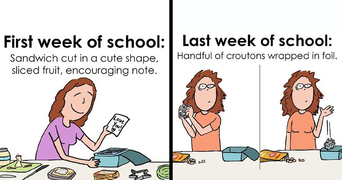 Mom Illustrates The Daily Life Of Being A Parent, Wife And A Friend (74 New Comics)