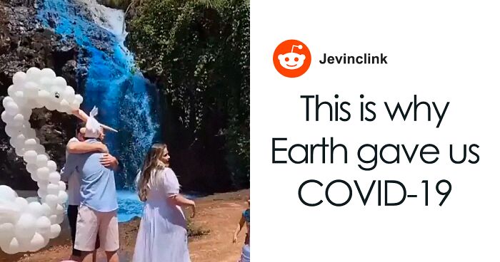 People Are Disgusted With This Couple Who Thought Dyeing An Entire Waterfall Blue For Their Gender Reveal Was A Great Idea