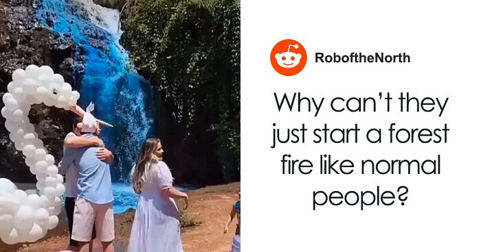 Couple Dyes An Entire Waterfall For Gender Reveal, People Are Not Having It