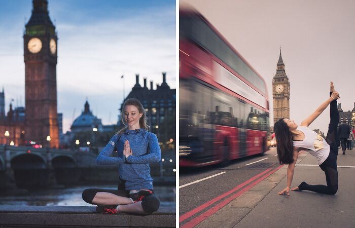 My Favorite 8 Yoga Photos I Captured In The City Of London