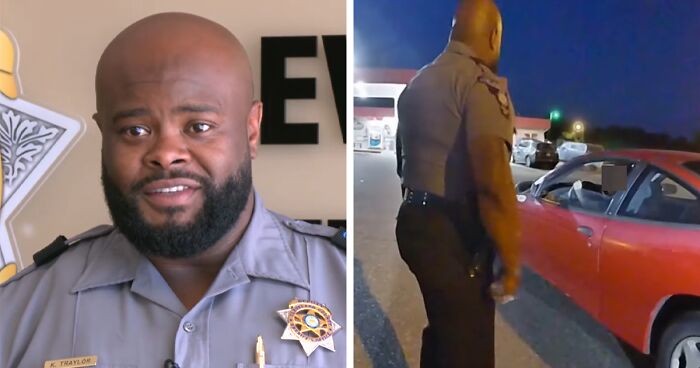 Young Driver Can’t Restart Stalled Car, This Officer Comes Up And Teaches Her How To Drive