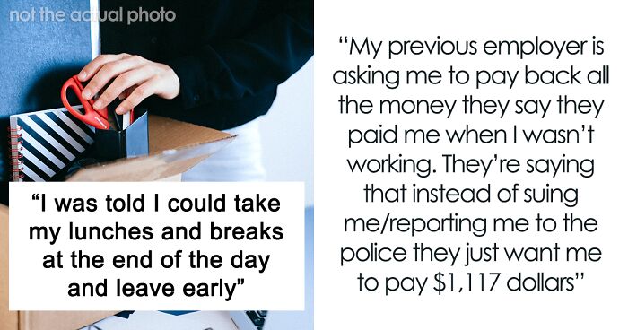 Person Gets Fired Without Notice And Asked To Repay $1,117