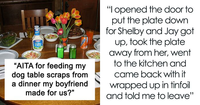 Man Is Upset His Girlfriend Wanted To Feed Her Dog Leftovers From The Dinner He Made, Asks Her To Leave