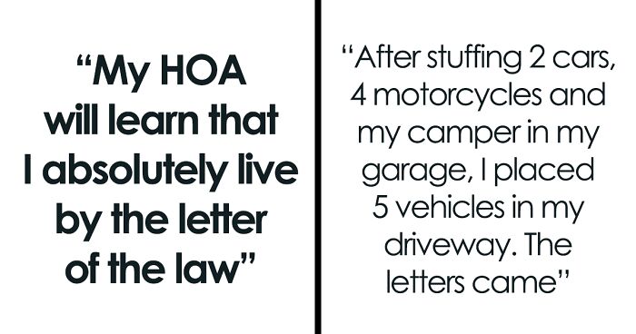 Person Who Collects Cars Figures Out A Way To Play Around With Their HOA's Rules