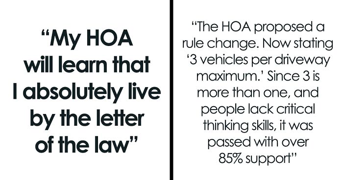 “It Was Glorious”: Car Owner Maliciously Complies With HOA’s New Rules, They Regret It Almost Immediately