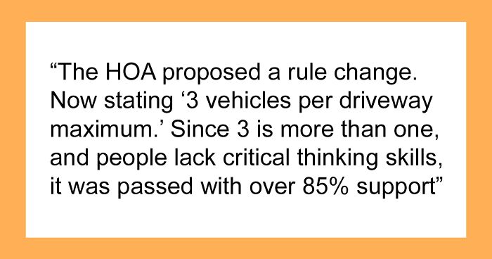 Car Collector Maliciously Complies With HOA's New Rules, Blocks The Street By Moving His Cars Out Of His Driveway