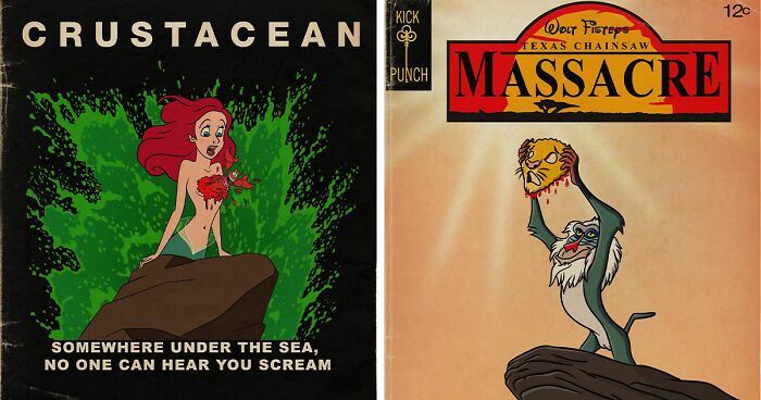 Artist Reimagines Popular Cartoons As Horror Films, And Here Are His 50 Best Ones