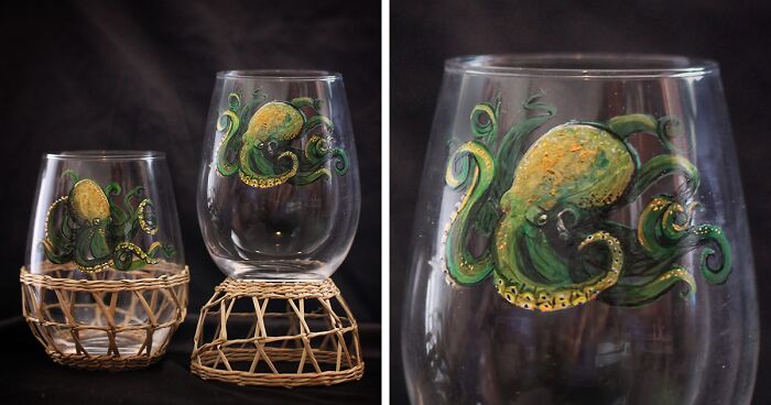 I Use Various Glassware For Painting Hyperrealistic Animals And Here Are 20 Photos Of Them (New Pics)