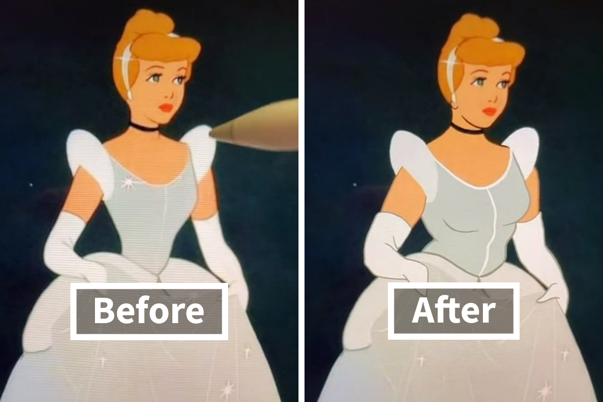cinderella before and after