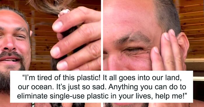 Jason Momoa Shaves Off His Iconic Long Hair In Protest Against Single-Use Plastics