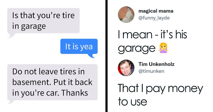 Tenant Used His Garage To Store His Extra Tire, Landlord Contacts Him To Demand That He Remove It From There