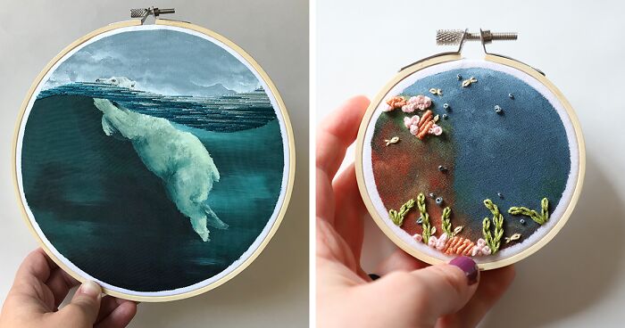 My Dream Of Becoming A Full-Time Artist Came True, And Here Are My Embroidery Artworks That I Created (28 Pics)