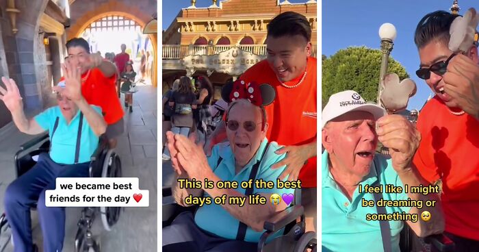 Young Man Asks 100-Year-Old Veteran To Go To Disneyland With Him