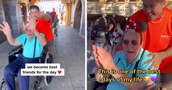 Young Man Asks 100-Year-Old Veteran To Go To Disneyland With Him