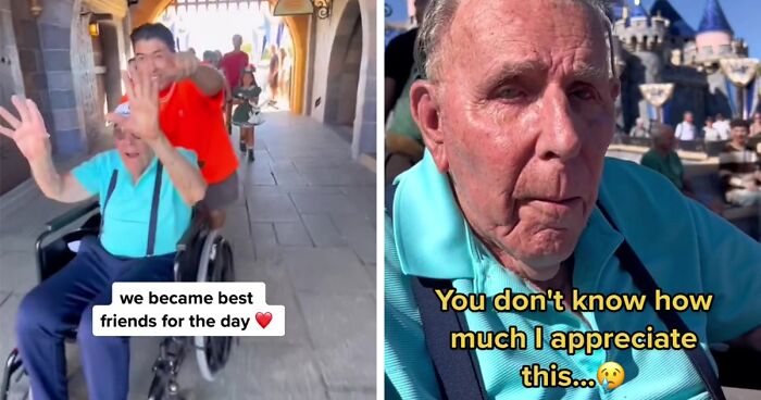 Young Man Asks 100-Year-Old Veteran To Go To Disneyland With Him