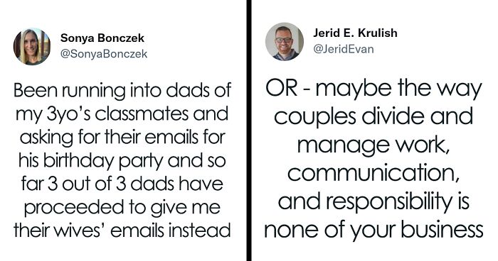 Woman Is Given Wives’ Emails When She Asks The Dads For Contacts, Highlighting The Default Parent Phenomenon