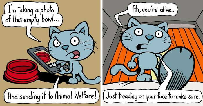 51 One-Panel Cat Comics By Anthony Smith That Purrfectly Capture The Nature Of Cats