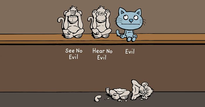 The Nature Of Cats: Artist Purrfectly Describes What Having A Cat Is Like In His 51 Comics