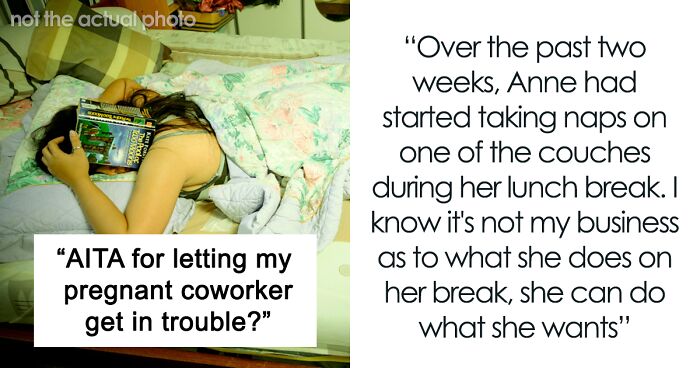 “She Said The Baby Makes Her Tired”: Woman Gets Blasted For Not Waking Up Entitled Pregnant Coworker When Their Lunch Break Ended