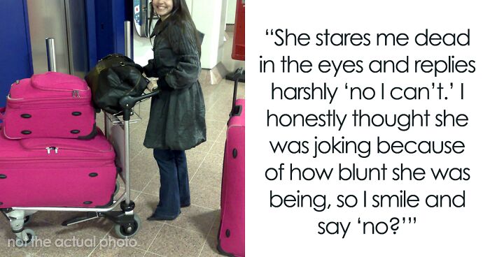 Man Is Puzzled That A Woman Turned Down His Request To Watch His Belongings At The Airport While He Uses The Restroom