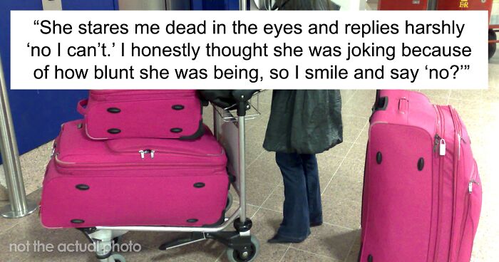 Airport Stranger Tells Man To Get Lost After He Asked Her To Watch His Stuff While He Used The Bathroom