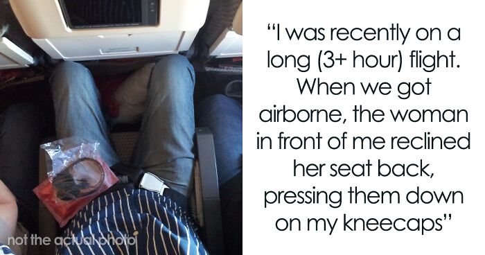 Plane Drama Ensues After A Tall Passenger Asks Woman In Front Of Them To Raise Her Seat A Bit And She Refuses