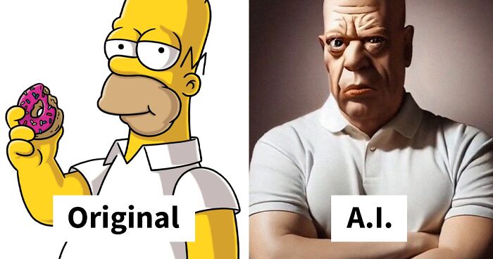 This Artist Uses AI To Reimagine The Simpsons Characters As Real-Life People (34 Pics)