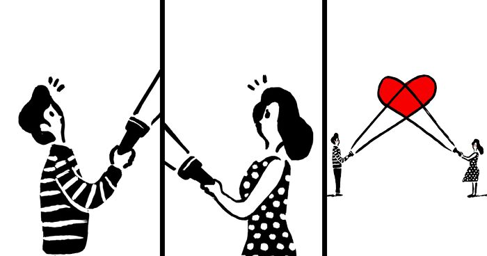 I Drew 23 Comics To Illustrate How Quirky And Unexpected Love Can Be