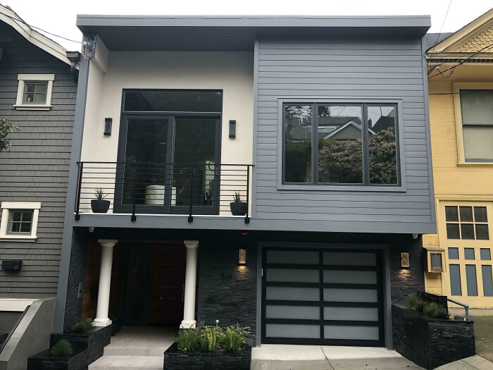 Brand New Modern Home In SF, With Bizarre Greek Columns