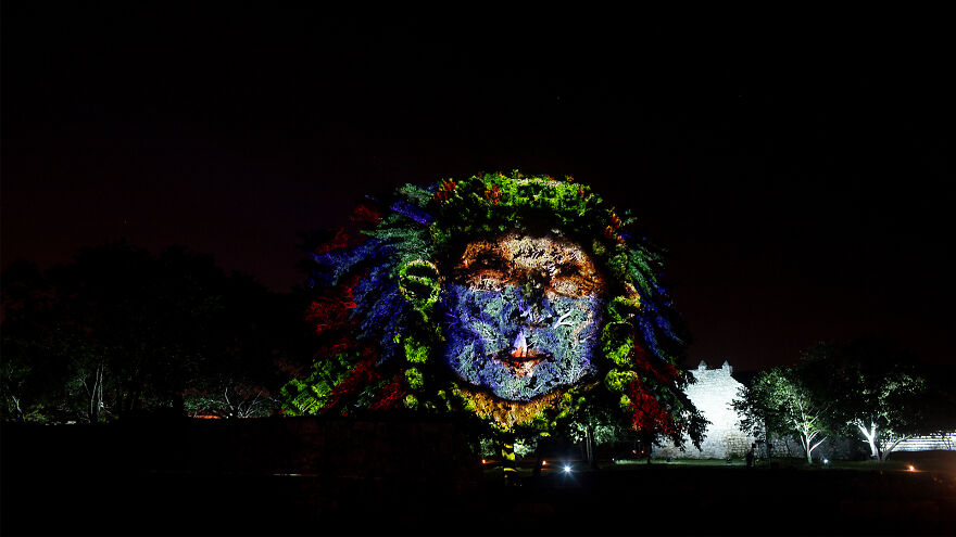 Maizz Visual Estudio Designs And Produces Pasos De Luz: An Audiovisual Night Experience At The Mayan Ruins Of Dzibilchaltun, Yucatan