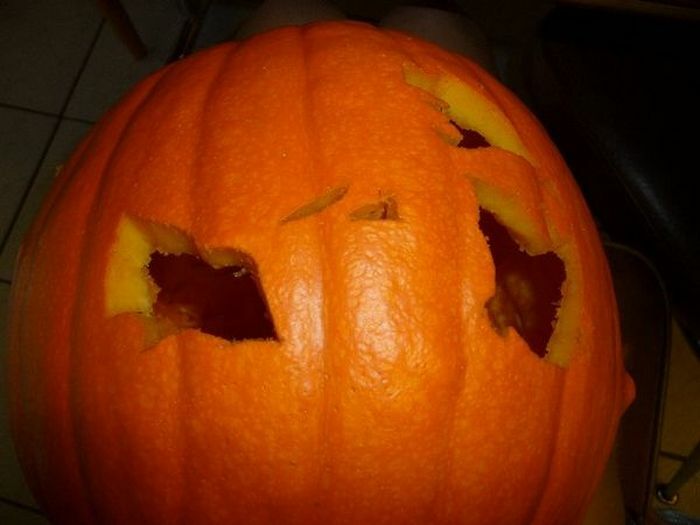 Tried To Carve A Pumpkin…