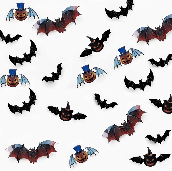 Halloween Bats Wall Decorations