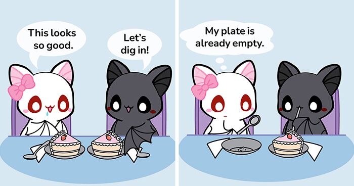 I Make Comics About A Bat Couple Whenever Something Cute Or Funny Occurs In My Life (22 New Pics)