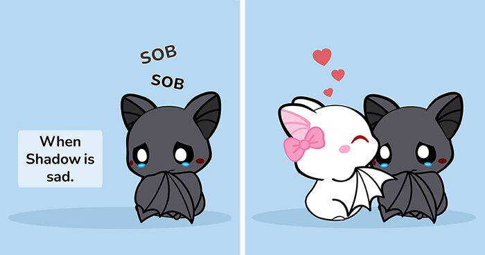 I Make Comics About A Cute Bat Couple (22 New Pics)