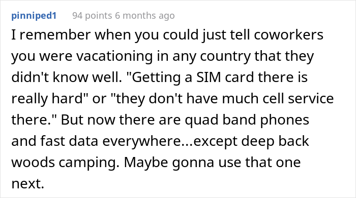 Worker Says They Lie About Camping To Set Boundaries Whilst On Vacation, Prompts Others To Share Their Tricks