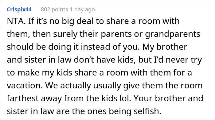 “[Would I Be The Jerk] If I Cancelled My Vacation Ticket Because My Family Wants Me To Share A Room With My Nieces?”