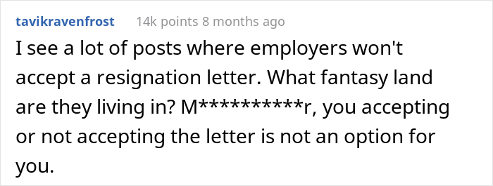 "Suck It, Joan": Employee’s Resignation Gets Denied But It Doesn’t Stop Them From Leaving The Same Day