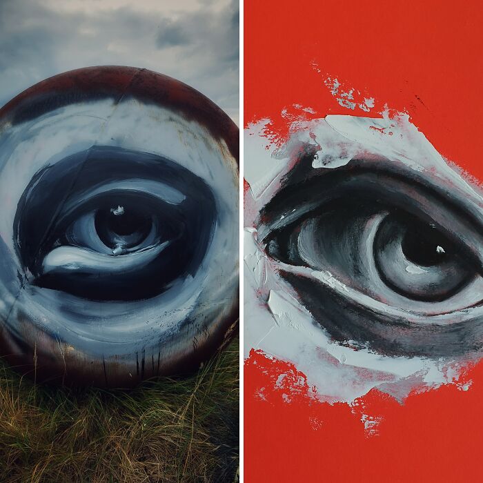 I Started Painting Eyes With Every Migraine, And Here’s The Result (9 Pics)