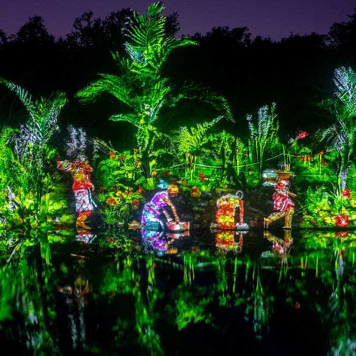 Maizz Visual Estudio Designs And Produces Pasos De Luz: An Audiovisual Night Experience At The Mayan Ruins Of Dzibilchaltun, Yucatan