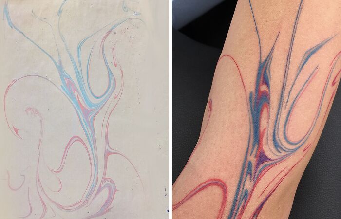 Sernakkab: From Traditional Marbling To Flowing Tattoo Designs (25 Pics)