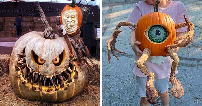 120 Times People Took Halloween Pumpkin Carving To A Whole New Level And Created These Masterpieces (New Pics)