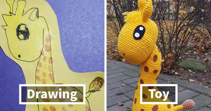 I Turn Kids' Drawings Into Crochet Toys (46 Pics)